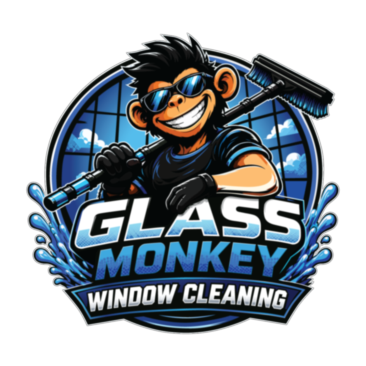 Illustrative lower-resolution appearance of Glass Monkey artwork